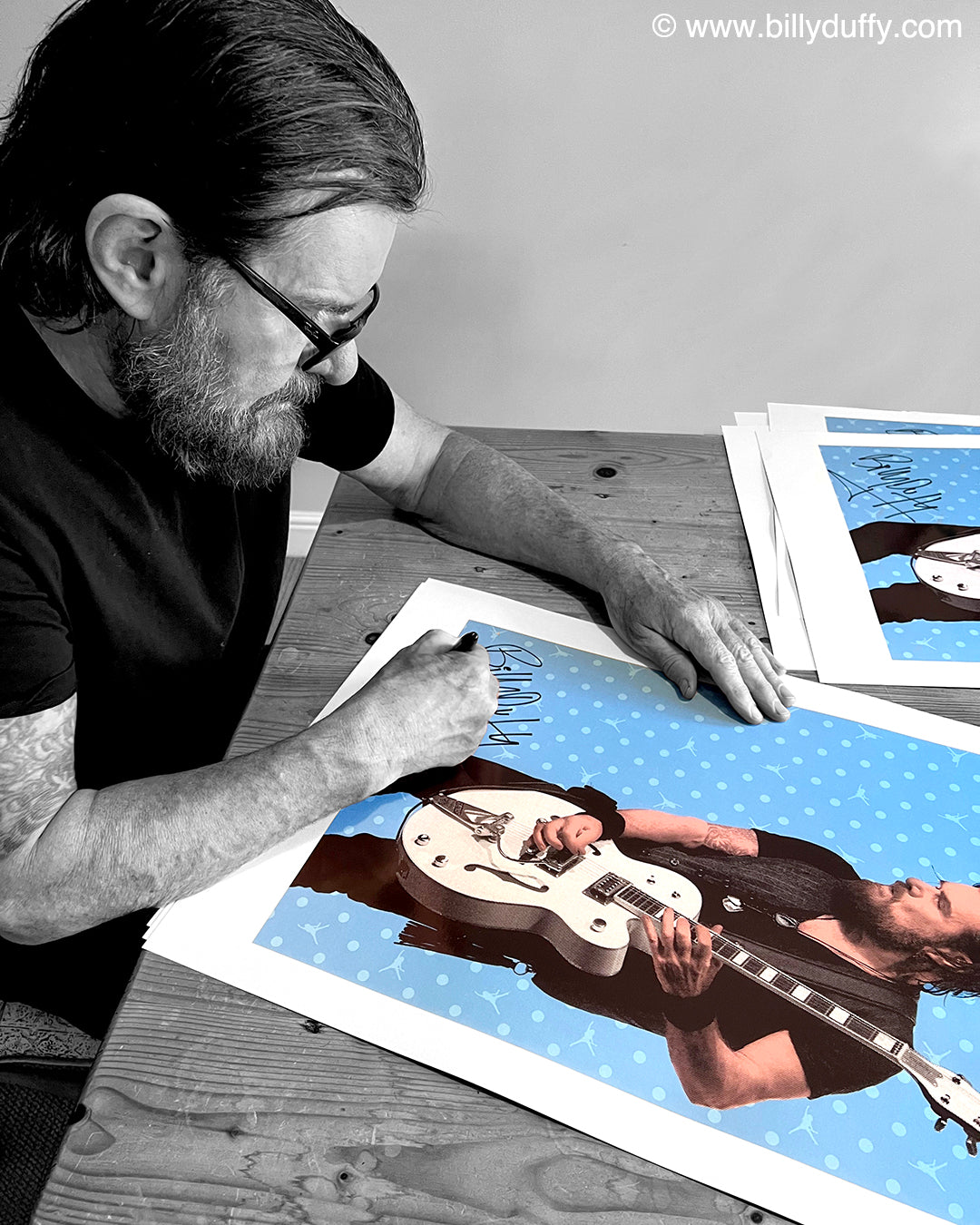 Signed Limited Edition White Falcon 10th Anniversary Poster