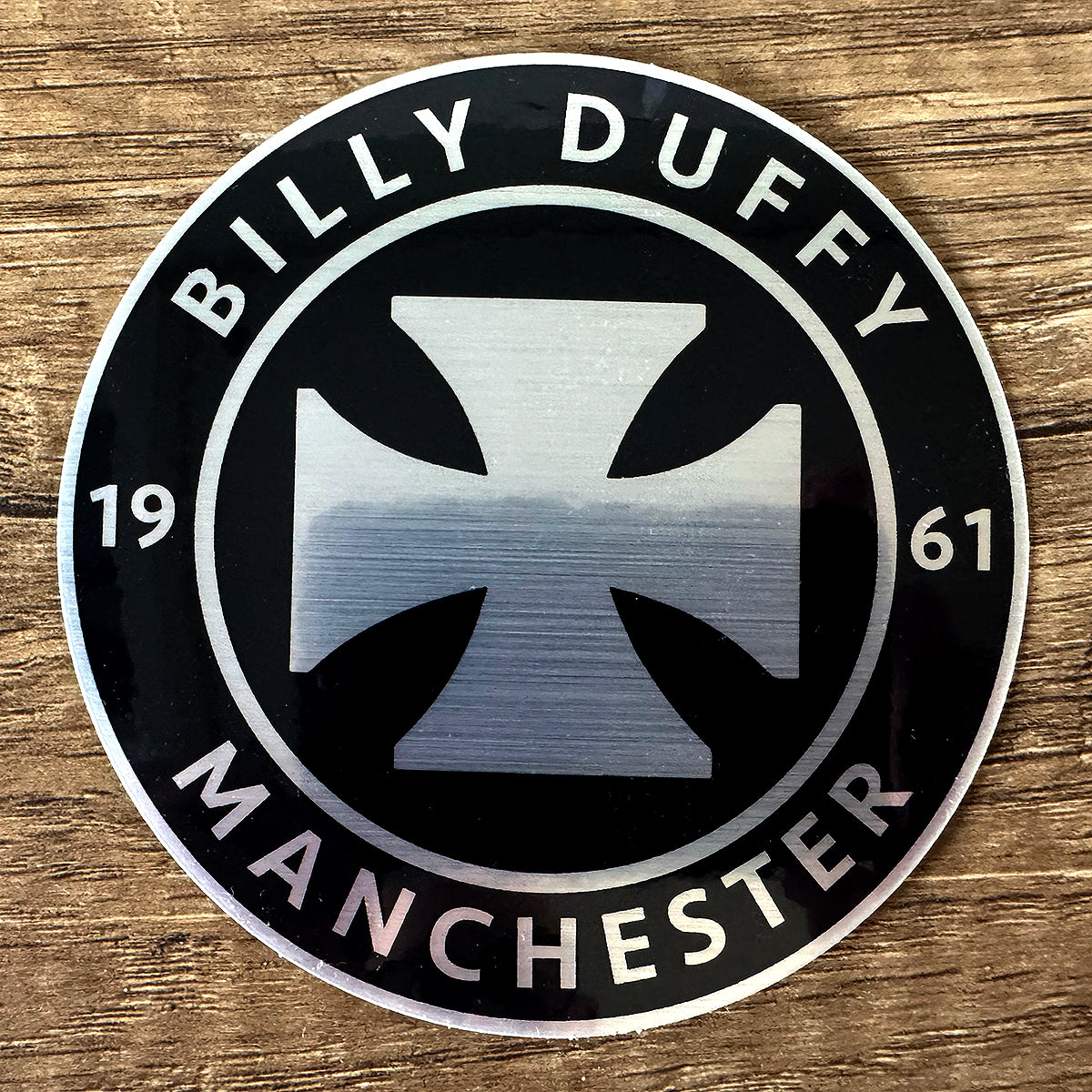 Billy Duffy Silver Sticker