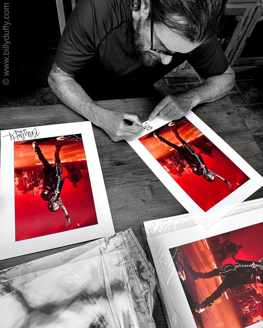 Sonic Les Paul Limited Edition A3 Signed Photo